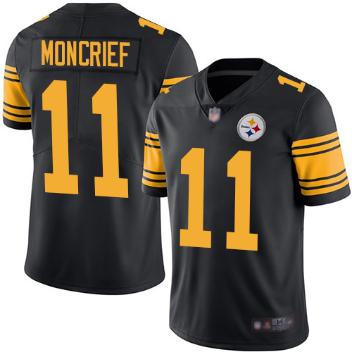 Steelers #11 Donte Moncrief Black Men's Stitched Football Limited Rush Jersey Steelers #11 Donte Moncrief Black Men's Stitched Football Limited Rush Jersey