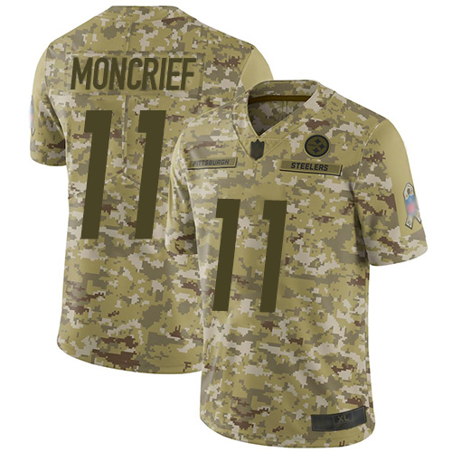 Steelers #11 Donte Moncrief Camo Men's Stitched Football Limited 2018 Salute To Service Jersey Steelers #11 Donte Moncrief Camo Men's Stitched Football Limited 2018 Salute To Service Jersey