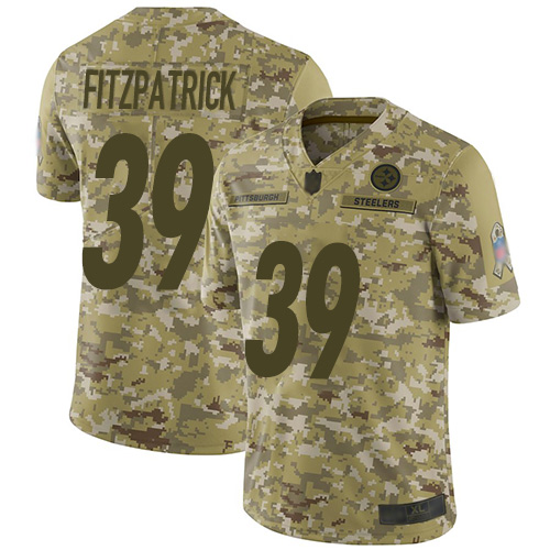 Steelers #39 Minkah Fitzpatrick Camo Youth Stitched Football Limited 2018 Salute to Service Jersey Steelers #39 Minkah Fitzpatrick Camo Youth Stitched Football Limited 2018 Salute to Service Jersey