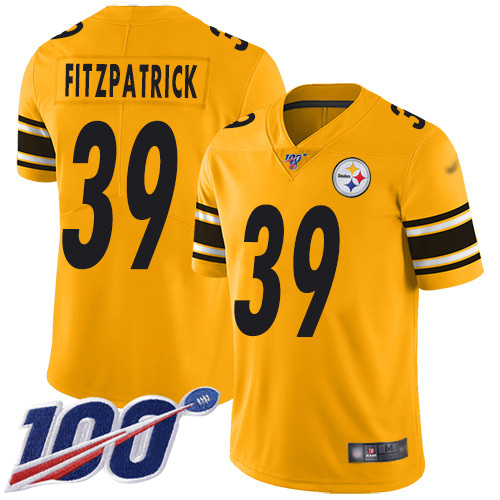 Steelers #39 Minkah Fitzpatrick Gold Men's Stitched Football Limited Inverted Legend 100th Season Jersey Steelers #39 Minkah Fitzpatrick Gold Men's Stitched Football Limited Inverted Legend 100th Season Jersey