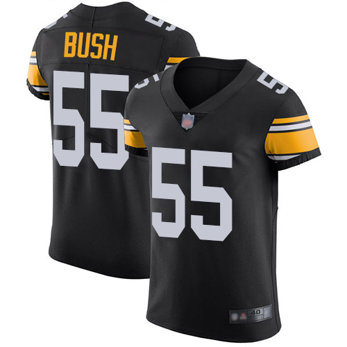 Steelers #55 Devin Bush Black Alternate Men's Stitched Football Vapor Untouchable Elite Jersey Steelers #55 Devin Bush Black Alternate Men's Stitched Football Vapor Untouchable Elite Jersey