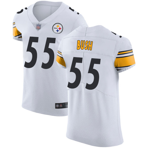 Steelers #55 Devin Bush White Men's Stitched Football Vapor Untouchable Elite Jersey Steelers #55 Devin Bush White Men's Stitched Football Vapor Untouchable Elite Jersey