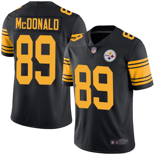 Steelers #89 Vance McDonald Black Men's Stitched Football Limited Rush Jersey Steelers #89 Vance McDonald Black Men's Stitched Football Limited Rush Jersey