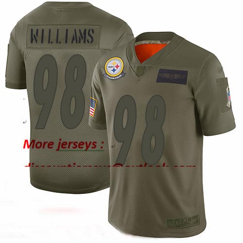 Steelers #98 Vince Williams Camo Youth Stitched Football Limited 2019 Salute to Service Jersey Steelers #98 Vince Williams Camo Youth Stitched Football Limited 2019 Salute to Service Jersey