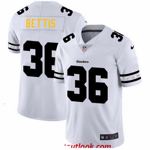 Steelers 36 Jerome Bettis White 2019 New Vapor Untouchable Limited Jersey