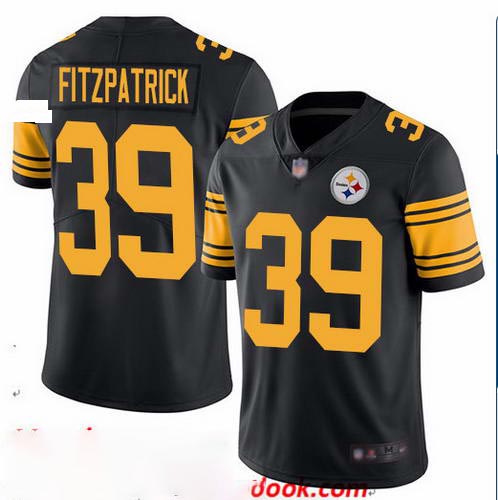 Steelers 39 Minkah Fitzpatrick Black Color Rush Limited Jersey