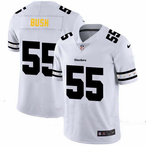 Steelers 55 Devin Bush White 2019 New Vapor Untouchable Limited Jersey