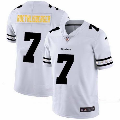 Steelers 7 Ben Roethlisberger White 2019 New Vapor Untouchable Limited Jersey