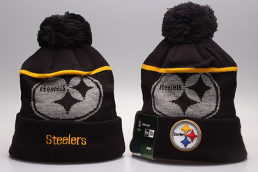 Steelers Big Logo Black Knit Hat YP