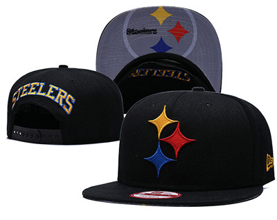 Steelers Team Logo Black Adjustable Hat GS