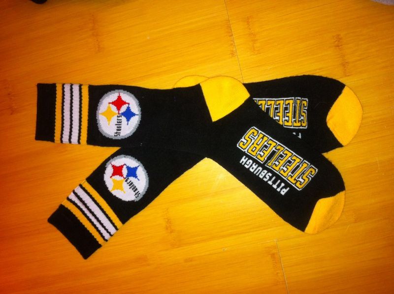 Steelers Team Logo Black NFL Socks Steelers Team Logo Black NFL Socks