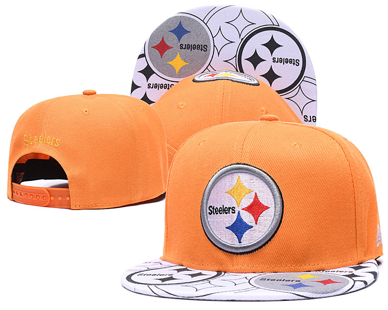 Steelers Team Logo Gold Adjustable Hat GS