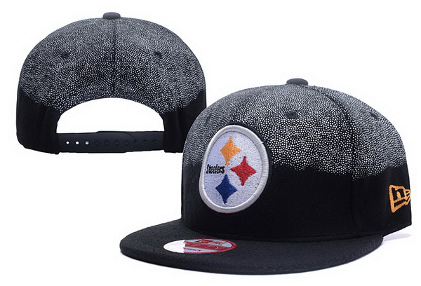 Steelers Team Logo Gray & Black Adjustable Hat