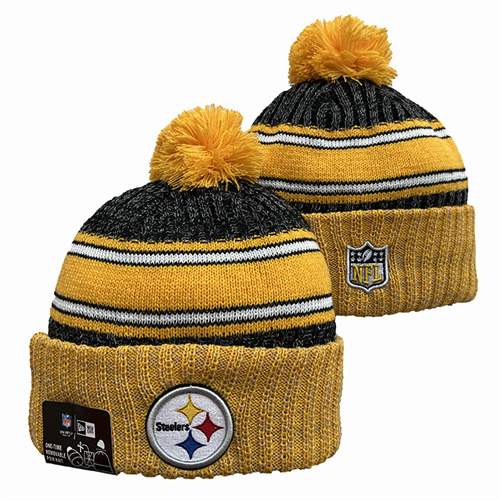 Steelers Team Logo Pom Knit Hat YD-2
