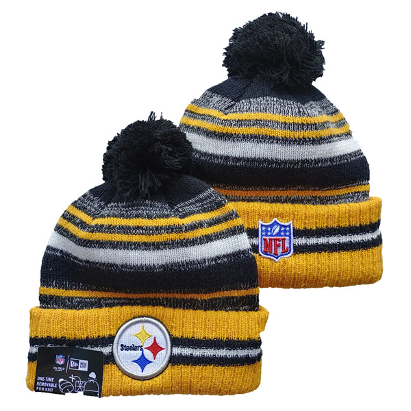Steelers Team Logo Pom Knit Hat YD