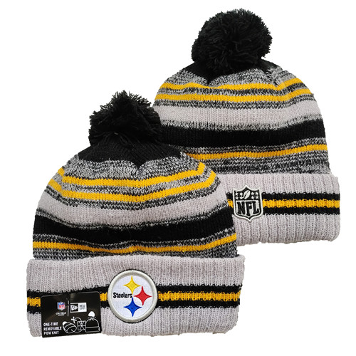 Steelers Team Logo Pom Knit Hat YD