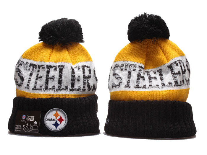 Steelers Team Logo Pom Knit Hat YP
