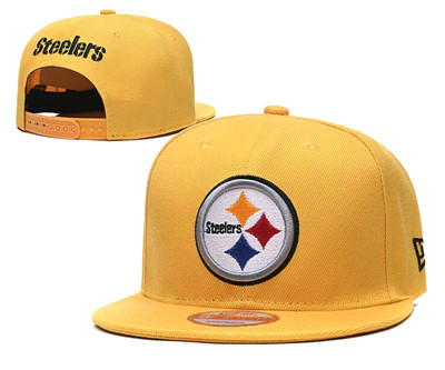 Steelers Team Logo Yellow Adjustable Hat GS