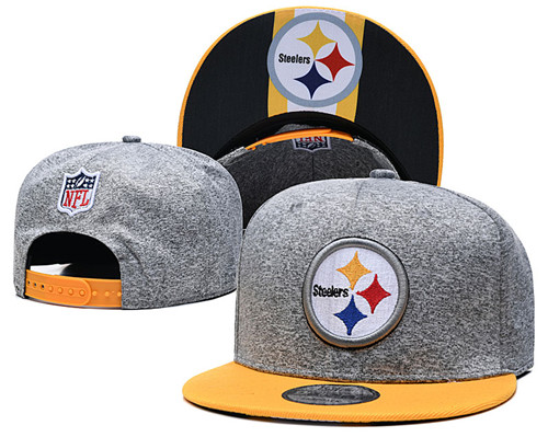 Steelers Team Logos Adjustable gray Hat GS
