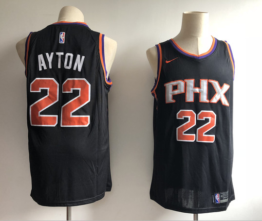 Suns 22 Deandre Ayton Black Nike Swingman Jersey