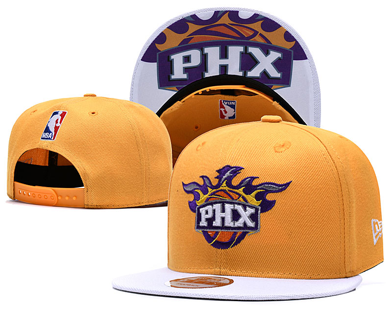 Suns Fresh Logo Gold Adjustable Hat TX