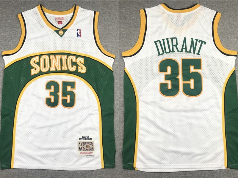 SuperSonics 35 Kevin Durant Green 2007-08 Hardwood Classics Jersey SuperSonics 35 Kevin Durant Green 2007-08 Hardwood Classics Jersey