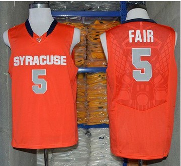 Syracuse Orange #5 C.J. Fair Orange Basketball Stitched NCAA Jersey