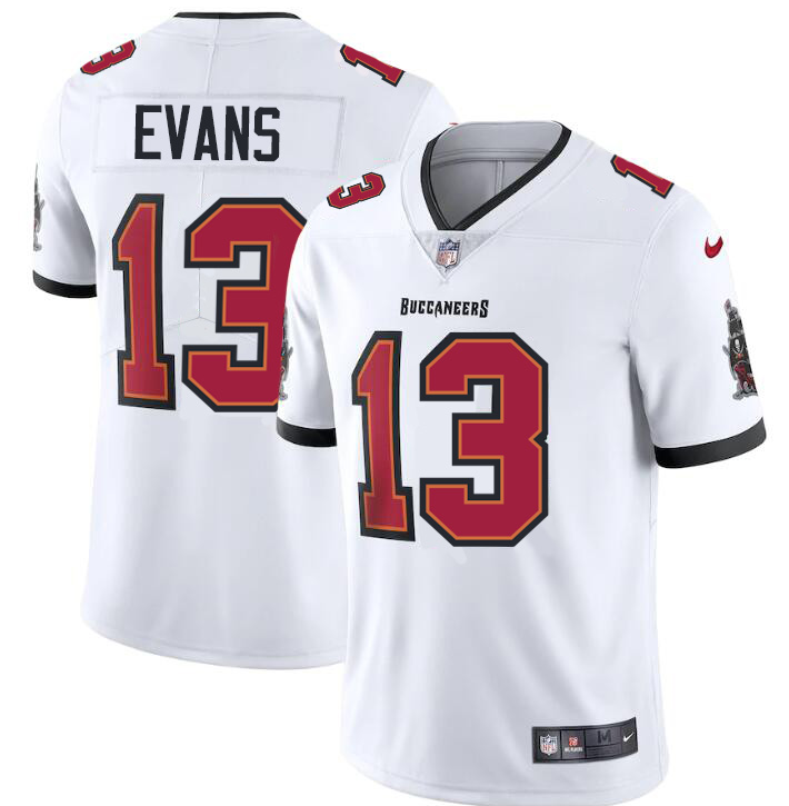 Tampa Bay Buccaneers #13 Mike Evans Men's Nike White Vapor Limited JerseyTampa Bay Buccaneers #13 Mike Evans Men's Nike White Vapor Limited Jersey