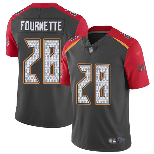 Tampa Bay Buccaneers #28 Leonard Fournette Gray Men's Stitched NFL Limited Inverted Legend Jersey Tampa Bay Buccaneers #28 Leonard Fournette Gray Men's Stitched NFL Limited Inverted Legend Jersey