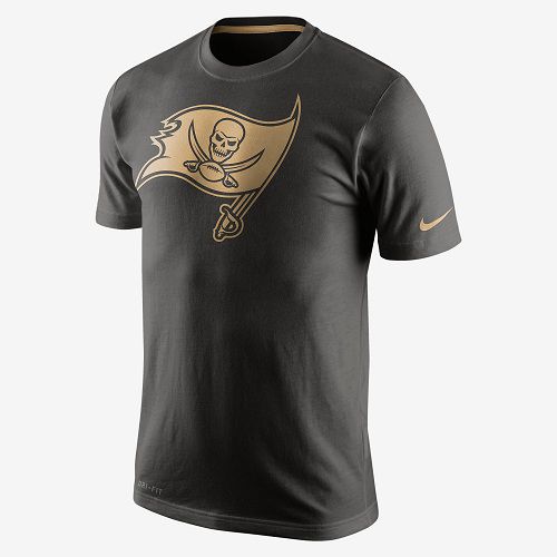 Tampa Bay Buccaneers Nike Black Championship Drive Gold Collection Performance T-Shirt Tampa Bay Buccaneers Nike Black Championship Drive Gold Collection Performance T-Shirt