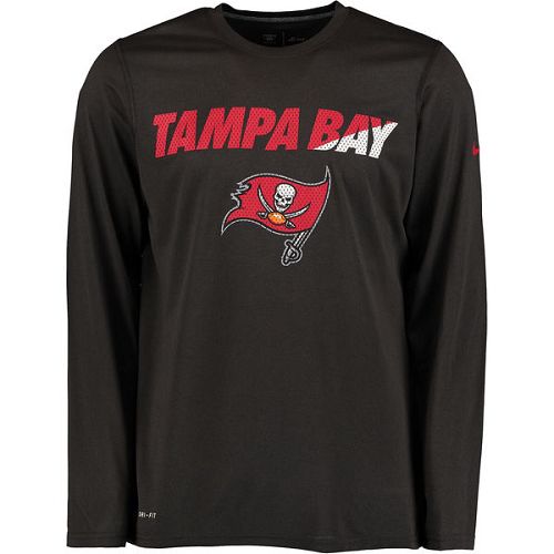 Tampa Bay Buccaneers Nike Charcoal Legend Staff Practice Long Sleeves Performance T-Shirt Tampa Bay Buccaneers Nike Charcoal Legend Staff Practice Long Sleeves Performance T-Shirt
