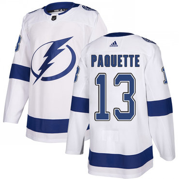 Tampa Bay Lightning #13 Cedric Paquette White Adidas Jersey Tampa Bay Lightning #13 Cedric Paquette White Adidas Jersey