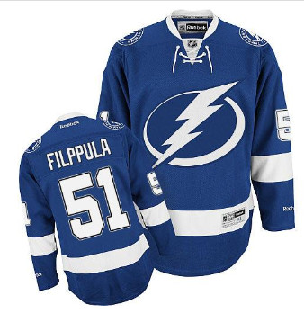 Tampa Bay Lightning #51 Valtteri Filppula Blue Stitched NHL Jersey Tampa Bay Lightning #51 Valtteri Filppula Blue Stitched NHL Jersey