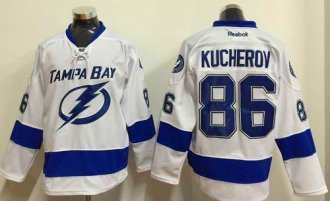 Tampa Bay Lightning #86 Nikita Kucherov White Stitched NHL Jersey Tampa Bay Lightning #86 Nikita Kucherov White Stitched NHL Jersey