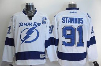 Tampa Bay Lightning #91 Steven Stamkos White New Road Stitched NHL Jersey Tampa Bay Lightning #91 Steven Stamkos White New Road Stitched NHL Jersey