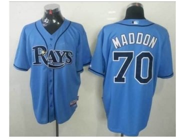 Tampa Bay Rays #70 maddon lt blue mlb jerseys
