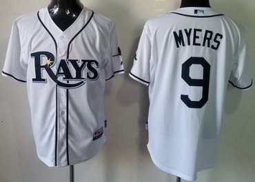 Tampa Bay Rays 9 Wil Myers White MLB Jerseys