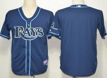 Tampa Bay Rays Blank Navy Blue MLB Jerseys