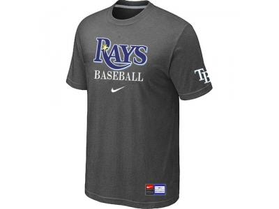 Tampa Bay Rays D.Grey NEW Short Sleeve Practice T-Shirt