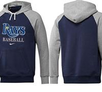 Tampa Bay Rays Pullover Hoodie Dark Blue & Grey
