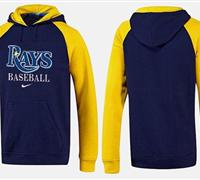 Tampa Bay Rays Pullover Hoodie Dark Blue & Yellow