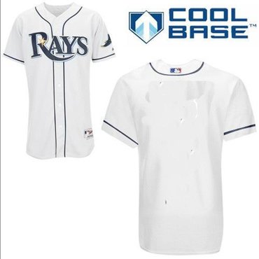 Tampa Bay Rays blank white jerseys