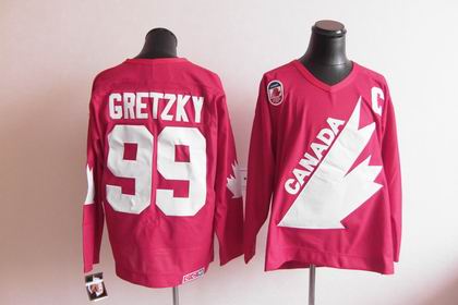 Team Canada 99 Wayne Gretzky 1991 Olympic Red CCM Jersey