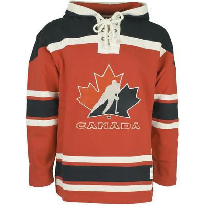 Team Canada Hockey Red Men's Customized Hooded Sweatshirt Team Canada Hockey Red Men's Customized Hooded Sweatshirt