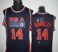 Team USA #14 Charles Barkley Dark Blue 2012 USA Basketball Retro Stitched NBA Jersey