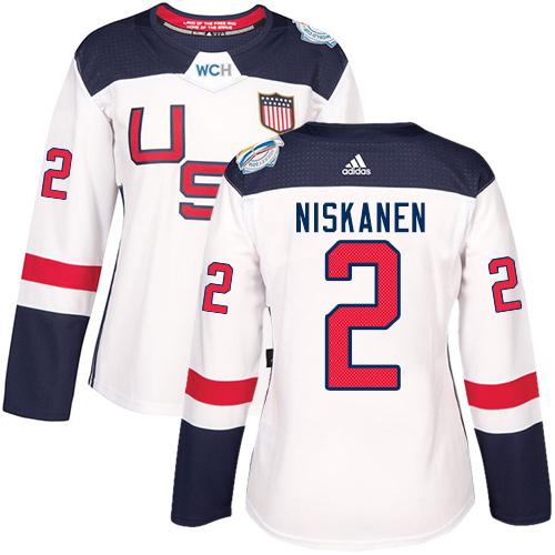 Team USA #2 Matt Niskanen White 2016 World Cup Women's Stitched NHL Jersey Team USA #2 Matt Niskanen White 2016 World Cup Women's Stitched NHL Jersey