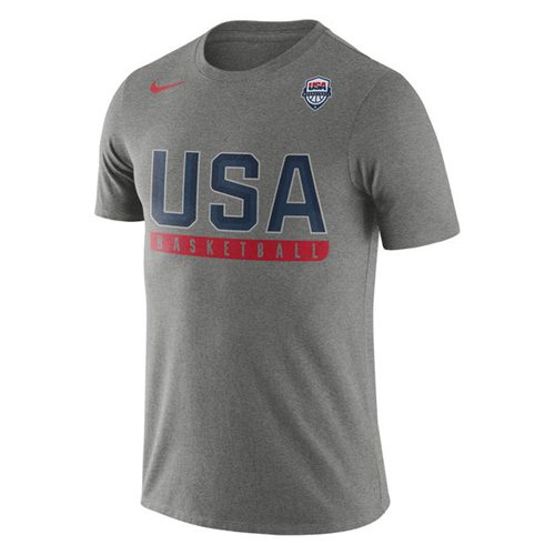 Team USA Basketball Nike Practice Dri-FIT T-Shirt Gray Team USA Basketball Nike Practice Dri-FIT T-Shirt Gray