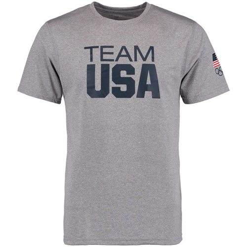 Team USA Coast to Coast Performance T-Shirt Heather Grey Team USA Coast to Coast Performance T-Shirt Heather Grey