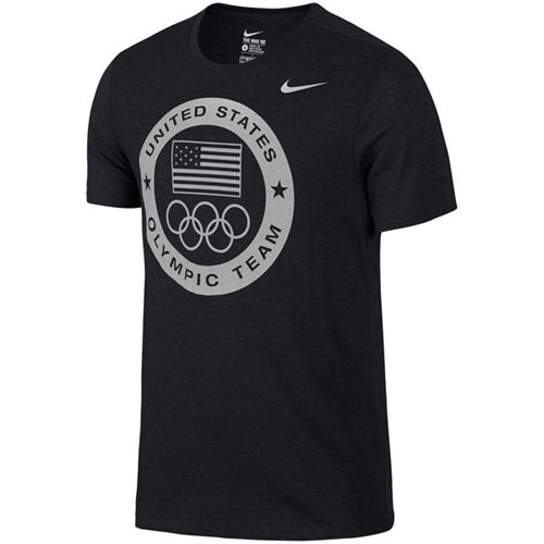 Team USA Nike Dri-Blend Logo Performance T-Shirt Charcoal Team USA Nike Dri-Blend Logo Performance T-Shirt Charcoal