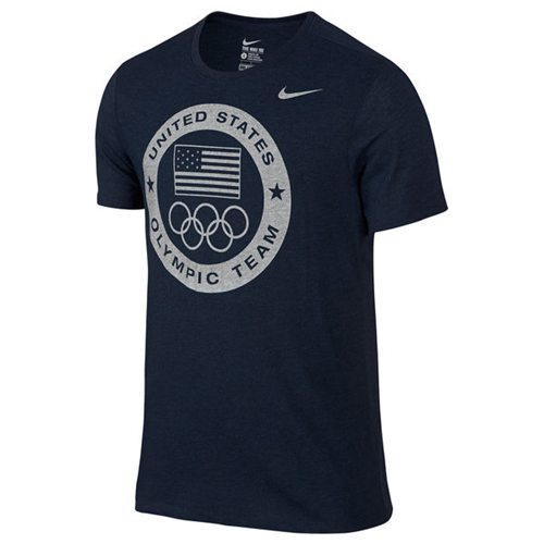Team USA Nike Dri-Blend Logo Performance T-Shirt Navy Team USA Nike Dri-Blend Logo Performance T-Shirt Navy